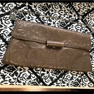 CLOSET CLOSING! Beautiful Brown Leather w/stitch design by BCBG